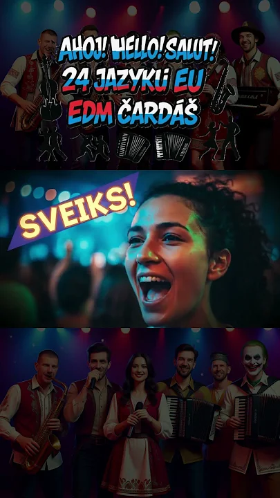 Ahoj! Hello! Salut! 💃 Pozdrav ve 24 jazycích EU 🕺 EDM Čardáš | Digital Pilsen Dance Music Video