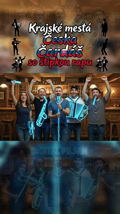KRAJSKÉ MESTÁ ČESKA v rytme čardáša – po slovensky! 🔥🎻