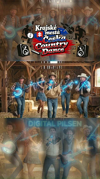 KRAJSKÉ MESTÁ ČESKA 🤠 COUNTRY DANCE 🪕 Vzdelávacia pieseň