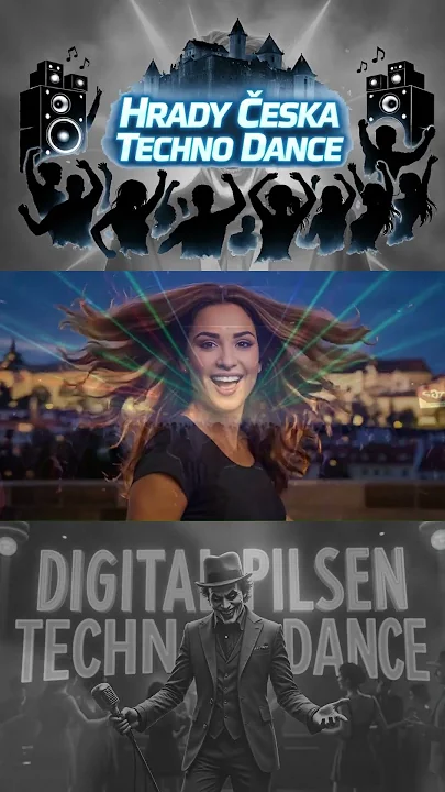HRADY ČESKA 🎧 TECHNO DANCE 💥 Vzdělávací píseň