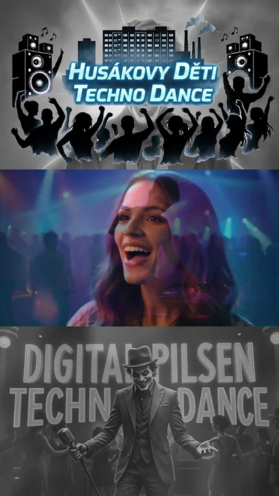 HUSÁKOVY DĚTI 🎧 TECHNO DANCE 💥 Generační píseň