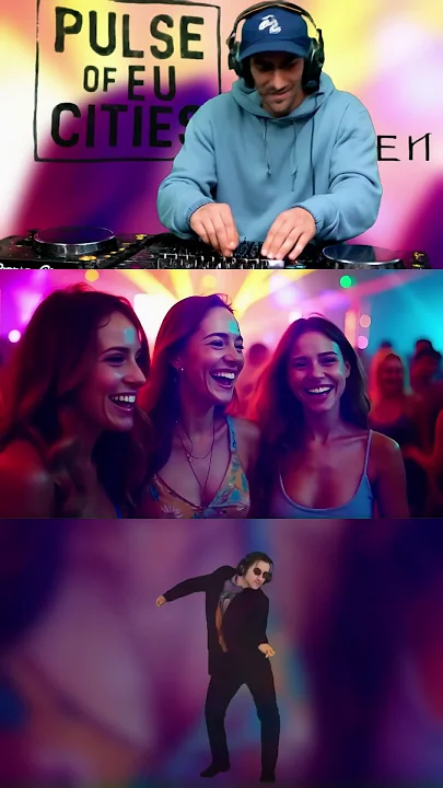 Pulse of Europe - European Union Capital Cities in techno dance music video